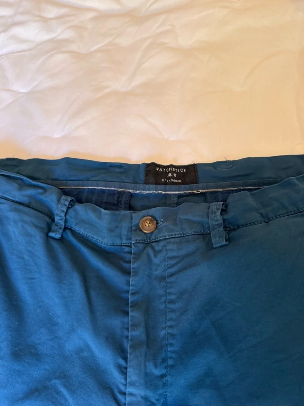 Matchstick Men's Casual Pant (36W x 31L Peacock Blue) - Picture 3 of 5